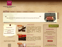 Tablet Screenshot of castrejonyasociados.com.mx